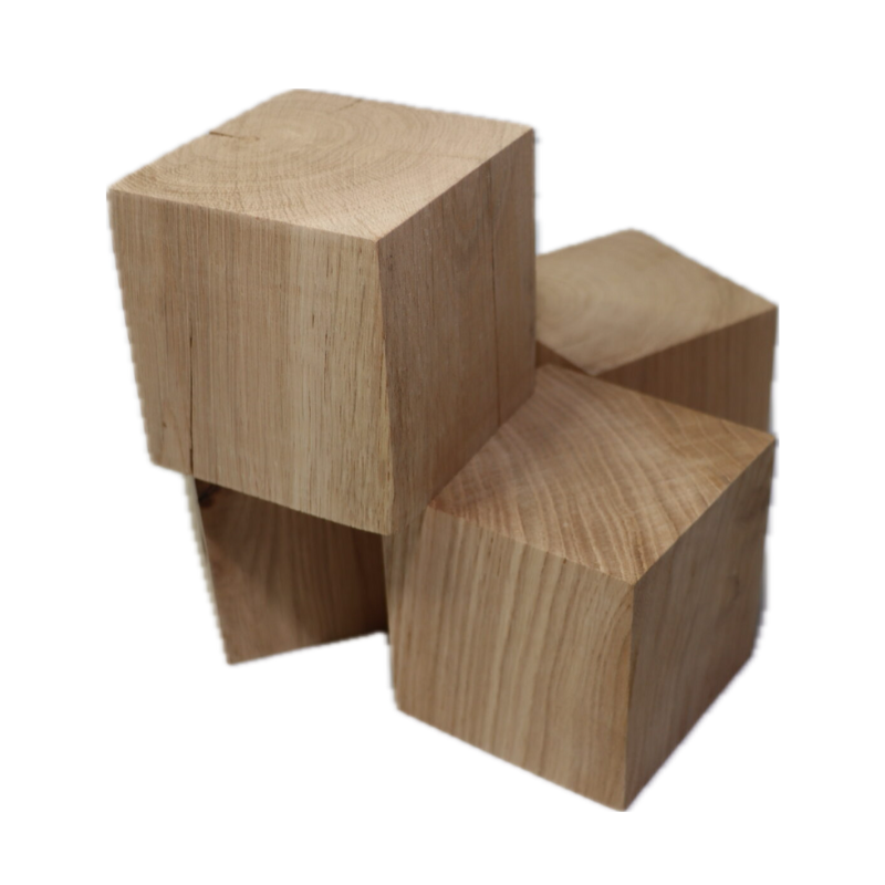 Handmade Oak Cubes Set - Wooden Decor