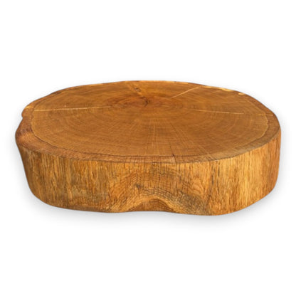 Handmade Solid Oak Slice - Sanded & Oiled
