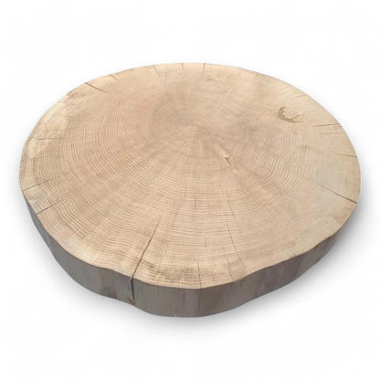 Handmade Solid Oak Slice - Sanded