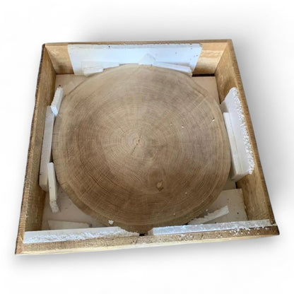 Handmade Solid Oak Slice - Sanded