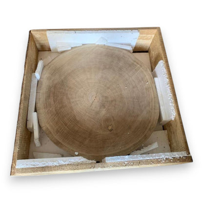 Handmade Solid Oak Slice - Sanded & Oiled