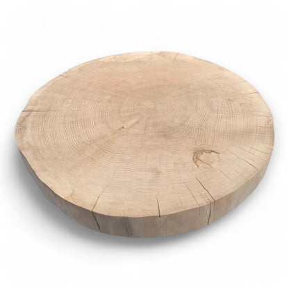 Handmade Solid Oak Slice - Sanded