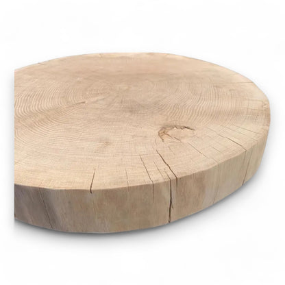Handmade Solid Oak Slice - Sanded