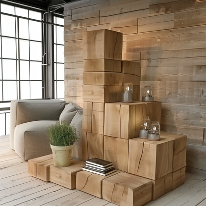 Handmade Wooden Oak Block - Natural - BloX©